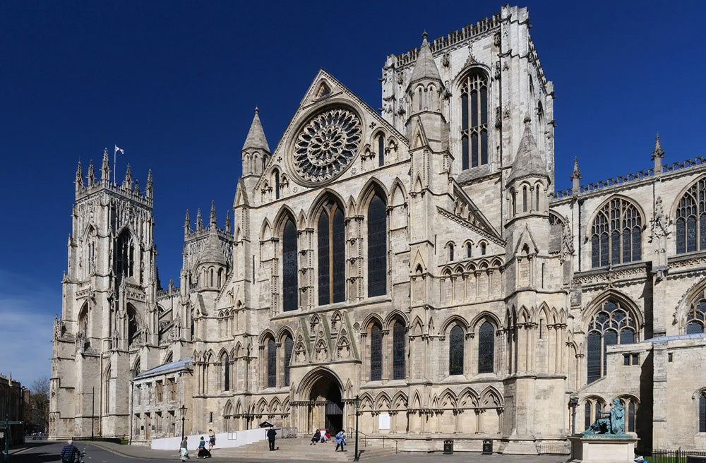 York Minster is one of the largest and most magnificent Gothic cathedrals in Northern Europe, located in York, England. Built between roughly 1220 and 1472, it is renowned for its expansive Decorated and Perpendicular Gothic architecture, vast medieval stained glass—including the Great East Window—and its towering central tower, serving as the seat of the Archbishop of York.