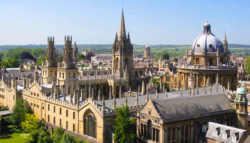 Oxford University walking tours offer guided explorations of the historic city and university, usually led by students or alumni. Tours typically cover iconic landmarks like the Radcliffe Camera, Bodleian Library, and Bridge of Sighs. Participants explore college quads, hear stories of famous alumni, and learn about Oxford traditions.