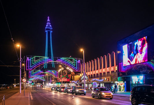 The Blackpool Illuminations is the world’s largest free light show, stretching over six miles along the Blackpool Promenade with millions of, bulbs, lasers, and animated tableaux. Running annually from late August to early January, this historic event, dating back to 1879, attracts millions of visitors, featuring illuminated trams, themed displays