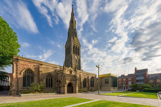 The Cathedral Church of Saint Martin, Leicester, commonly known as Leicester Cathedral, is a Church of England cathedral in Leicester, England, and the seat of the Bishop of Leicester.