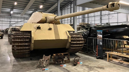 The Tank Museum in Bovington, Dorset, is the world's largest tank collection, featuring over 300 armoured fighting vehicles from over 26 countries. It acts as the museum for the Royal Tank Regiment and Royal Armoured Corps, showcasing tanks from WWI to the present day through interactive, modern exhibitions, including the only running Tiger I tank.
