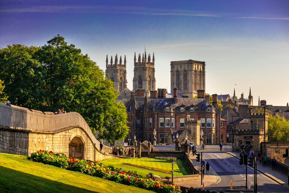 York Minster is one of the largest and most magnificent Gothic cathedrals in Northern Europe, located in York, England. Built between 1220 and 1472, it is renowned for its vast Decorated Gothic nave, extensive medieval stained glass—including the Great East Window—and its central tower, which offers panoramic city views. 